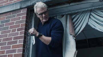 Reloj de campo negro usado por Richard Ericson (Dolph Lundgren) como se ve en los trajes de películas de Castle Falls