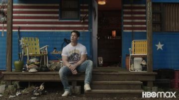 Printed T-shirt worn by Peacemaker (John Cena) as seen in Peacemaker TV show outfits (Season 1)