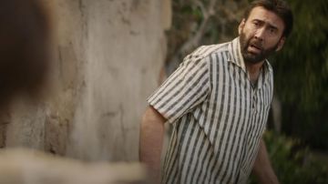 Striped shirt worn by Nic Cage (Nicolas Cage) as seen in The Unbearable Weight of Massive Talent