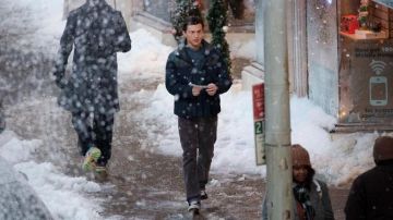 Puffer Jacket worn by Peter Parker (Tom Holland) on the set of Spider-Man: No Way Home movie