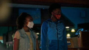 Nike Blue Track Jacket worn by Jace Carson (Isaiah R. Hill) as seen in Swagger TV series (Season 1 Episode 10)