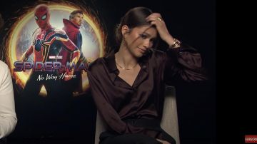 Silk Brown Blouse worn by Zendaya in Tom Holland and Zendaya IMDb Interview