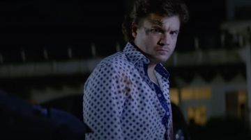 Geometric Printed Shirt worn by Rick Calloway (Emile Hirsch) as seen in Pursuit wardrobe