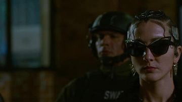 Sunglasses worn by Lexy (Eréndira Ibarra) as seen in The Matrix Resurrections movie