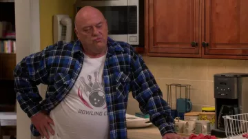 Flannel Plaid Shirt in blue worn by Art (Dean Norris) as seen in United States of Al TV show wardrobe (Season 2 Episode 11)