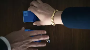 Gold Bracelet worn by Peggy (Patricia Arquette) as seen in Severance TV show wardrobe (Season 1)