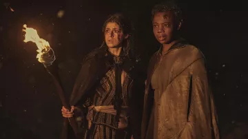 Cape worn by Yennefer (Anya Chalotra) as seen in The Witcher Wardrobe (Season 2 Episode 2)