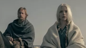 Blue Tunic worn by Olga (Anya Taylor-Joy) as seen in The Northman