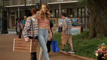 Plaid Polo Shirt worn by Jack Dunkleman (Griffin Gluck) as seen in Tall Girl 2 movie