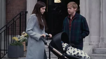 Plaid Coat worn by Leanne Grayson (Nell Tiger Free) as seen in Servant TV show wardrobe (Season 3 Episode 1)