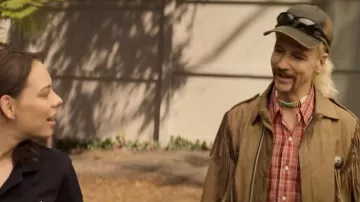 Fringe Zip Suede Jacket worn by Joe Exotic (John Cameron Mitchell) as seen in Joe vs Carole TV show wardrobe (Season 1)