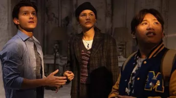 The black cap worn by MJ (Zendaya) in the movie Spider-Man: No Way Home