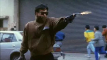 Veste marron portée par Fu (Danny Lee) dans City on Fire film tenues