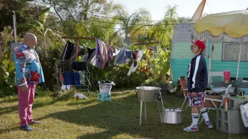 Nike sneakers worn by Quiet Ann (Judy Reyes) as seen in Claws TV series outfits (Season 4 Episode 8)