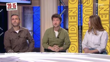 La chaqueta a cuadros usada por Julien Bellver en el programa Quotidien del 26 de enero de 2002