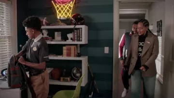Plaid Blazer Veste portée par arc-en-ciel Johnson (Tracee Ellis Ross) comme on le voit dans black-ish Tenues (Saison 8 Épisode 4)