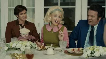Green dress worn by Tammy Faye Bakker (Jessica Chastain) as seen in The Eyes of Tammy Faye movie wardrobe