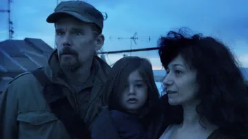 Gorra de sombrero usada por J.J. (Ethan Hawke) como se ve en los atuendos de las películas Zeros and Ones