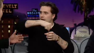Montre en or portée par Brooklyn Beckham dans The Late Late Show with James Corden le 31 janvier 2022
