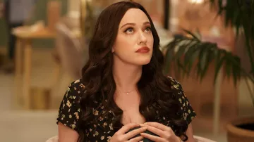 Floral Black Dress worn by Jules Wiley (Kat Dennings) as seen in Dollface Outfits (S02E02)
