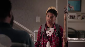 Givenchy White Sweatshirt worn by Jack Johnson (Miles Brown) as seen in black-ish TV show outfits (S08E05)