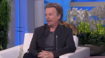 Zip Bomber Jacket worn by David Spade as seen in The Ellen DeGeneres Show on February 3rd, 2022