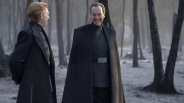 Black Wool Long Coat worn by General Hux (Domhnall Gleeson) as seen in Star Wars: The Rise of Skywalker movie wardrobe