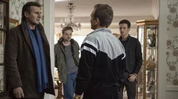 Brown Jacket worn by Matt Scudder (Liam Neeson) in A Walk Among the Tombstones movie outfits