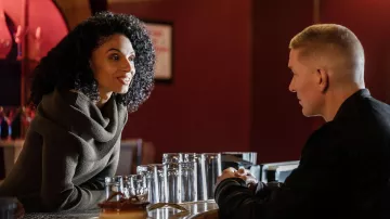 Turtleneck dress worn by Gloria (Gabrielle Ryan) as seen in Power Book IV: Force TV series wardrobe (Season 1)