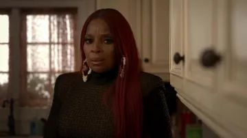 Balmain Turtleneck Top worn by Monet (Mary J. Blige) as seen in Power Book II: Ghost (S02E10)