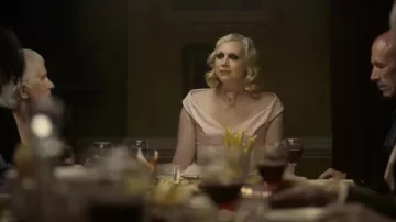 Necklace worn by Jan Stevens (Gwendoline Christie) as seen in Flux Gourmet movie outfits
