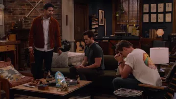 Suede jacket worn by Sid (Suraj Sharma) as seen in How I Met Your Father Wardrobe (Season 1 Episode 5)