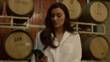 White shirt worn by Veronica Sandoval (Christina Ochoa) as seen in Promised Land TV series outfits (Season 1 Episode 3)