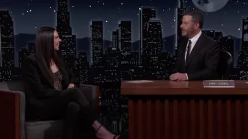 Bustier Haut Imprimé porté par Rachel K Wolfson comme on le voit dans Jimmy Kimmel Live! le 10 février 2022