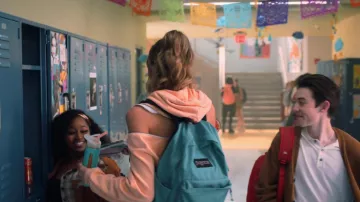 DB Red Backpack worn by Jack Dunkleman (Griffin Gluck) as seen in Tall Girl 2 movie
