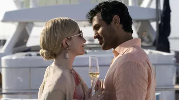 Earrings worn by Anna Delvey (Julia Garner) as seen in Inventing Anna wardrobe (S01E02)