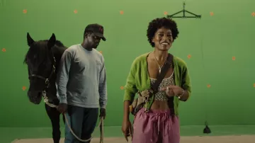 Cheetah Print Top porté par Jill Haywood (Keke Palmer) comme on le voit dans Nope film garde-robe