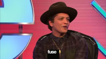 Printed Shirt worn by Bruno Mars on SNL Hosting & New Album "Unorthodox Jukebox" Interview