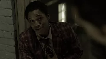 Blazer à carreaux porté par B.B. King (Kelvin Harrison Jr.) vu dans le film Elvis