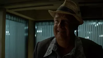 Printed shirt worn by Colonel Tom Parker (Tom Hanks) as seen in Elvis movie outfits