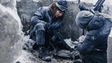Botas usadas por Noomi Rapace en trajes de películas de Black Crab / Svart krabba