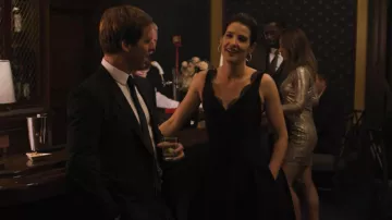 Black Dress worn by Lisa Turner (Cobie Smulders) in Friends from College TV show wardrobe (Season 1 Episode 6)