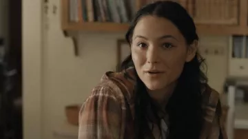 Plaid Hoodie shirt jacket worn by Fivel Stewart in Umma movie outfits