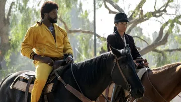 Yellow Tracksuit worn by Jerome Saint (Amin Joseph) as seen in Snowfall (S05E01)