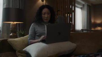 Grey Hoodie worn by Eve Polastri (Sandra Oh) as seen in Killing Eve Outfits (Season 4 Episode 2)