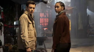 Suede Brown Jacket worn by Macy Vaughn (Madeleine Mantock) as seen in Charmed TV show wardrobe (Season 3 Episode 1)