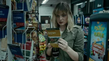 Olive Green Jacket worn by Andy Oliver (Bella Heathcote) as seen in Pieces Of Her TV series (Season 1 Episode 2)