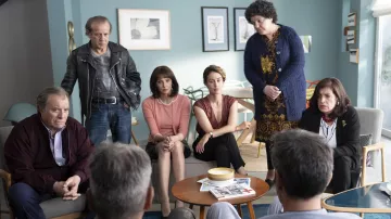 La chaqueta bombera burdeos que usó Isaac Benichou (Daniel Russo) en la película ¿Qué le hicimos todos a Dios?