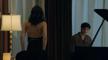 Chemise imprimée portée par Charlie De Lisle (Jacob Elordi) vue dans Deep Water