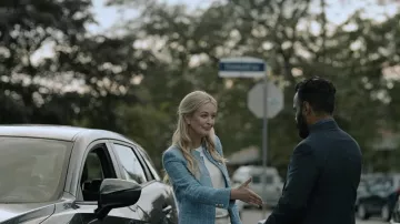 Blue Tweed Blazer Jacket worn by Cassidy James (Kate Corbett) as seen in Coroner TV series (S04E04)